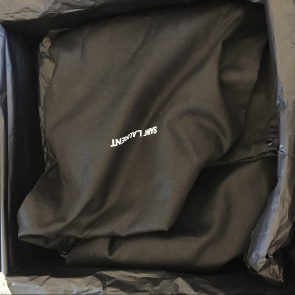 RARE $1795 Saint Laurent Genuine Snakeskin Crystal - Picture 7 of 13